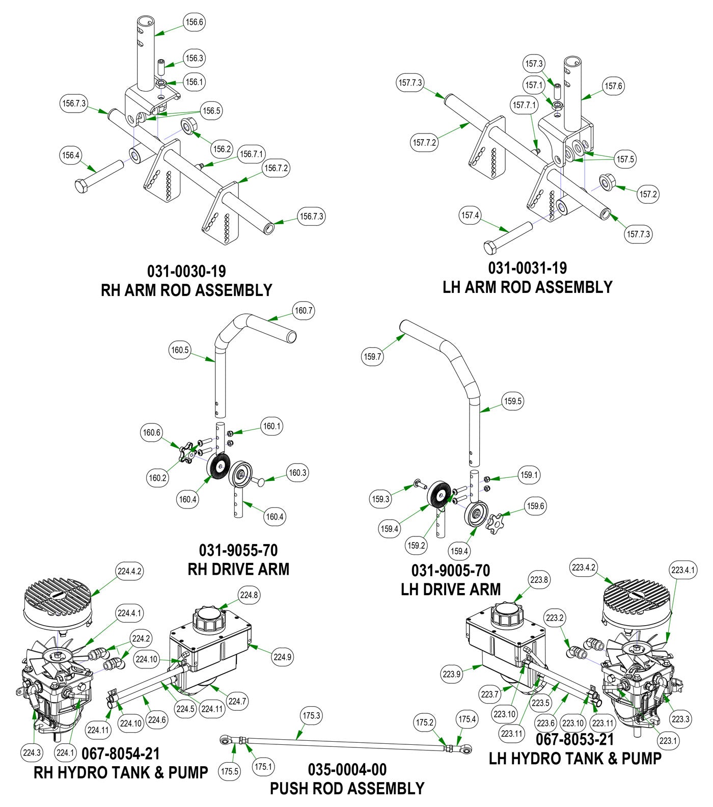 Drive Arm Sub Assemblies