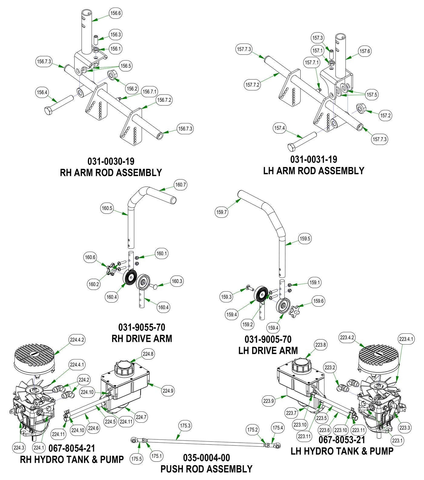 Drive Arm Sub Assemblies