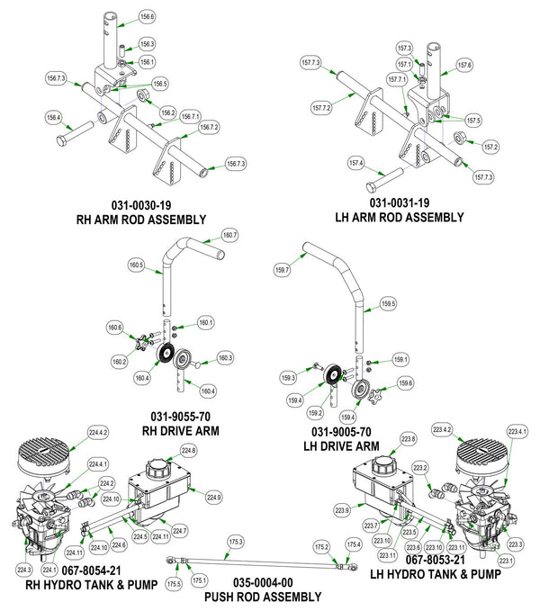 Drive Arm Sub Assemblies