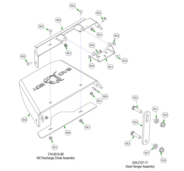 Chute & Deck Hanger Assembly