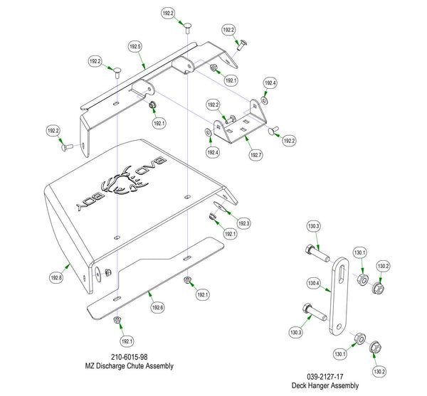 Chute & Deck Hanger Assembly