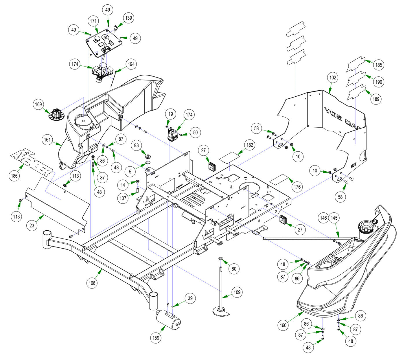 Fuel Tank & Rear Cover