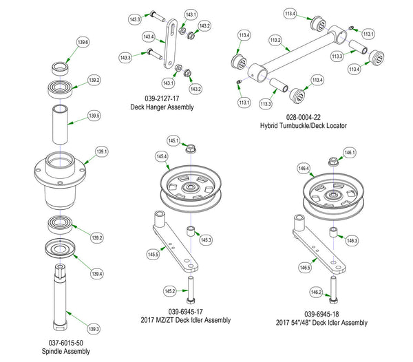 Deck Sub Assemblies