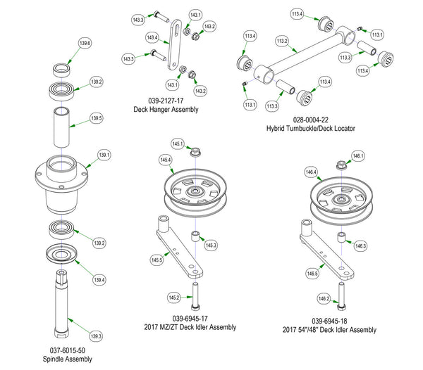 Deck Sub Assemblies