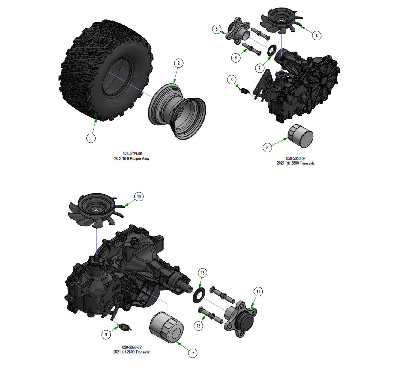 Transaxle Subassemblies