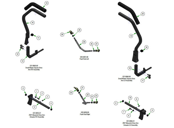 Drive Arm Subassemblies