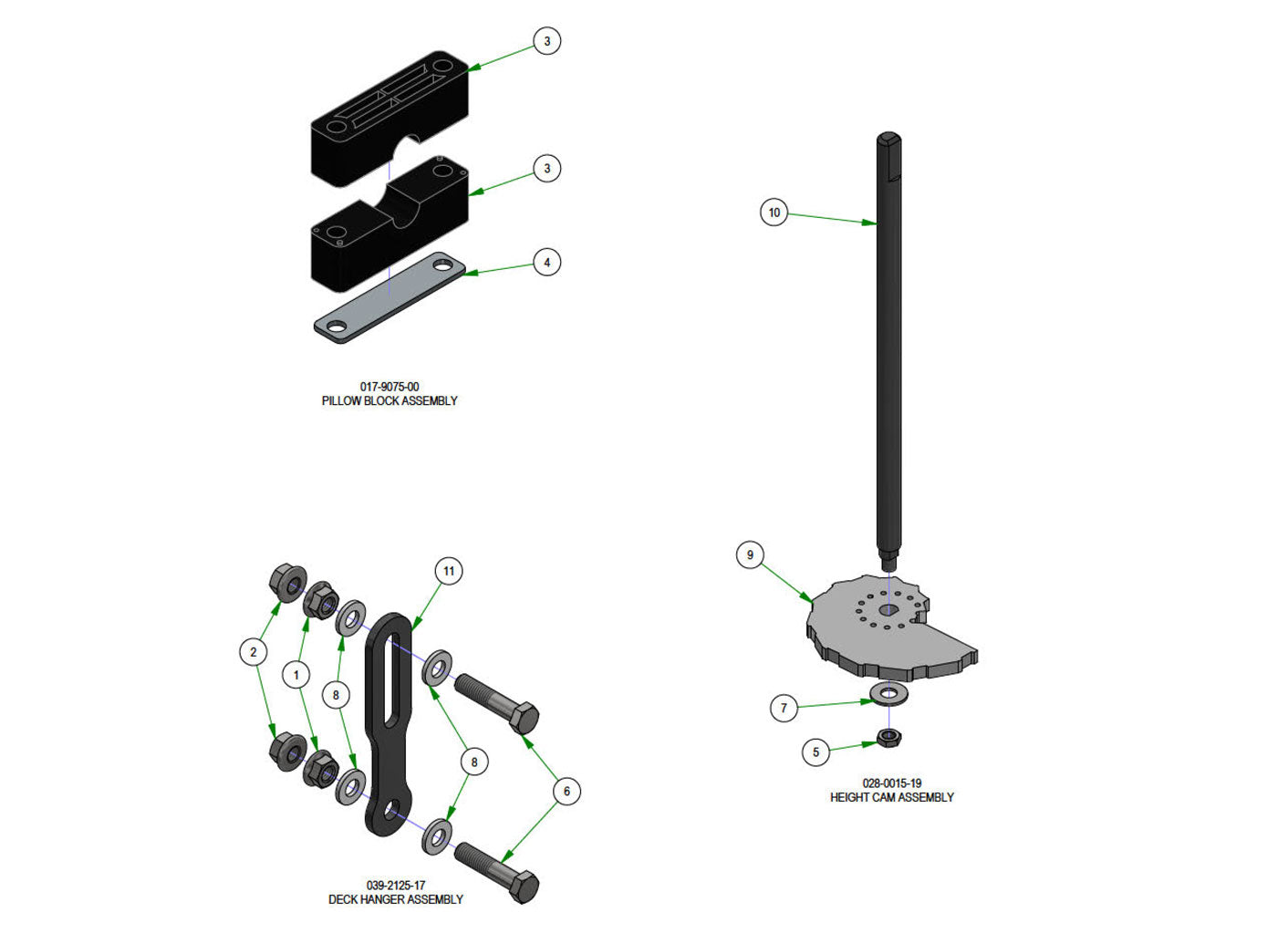 Deck Height Subassemblies