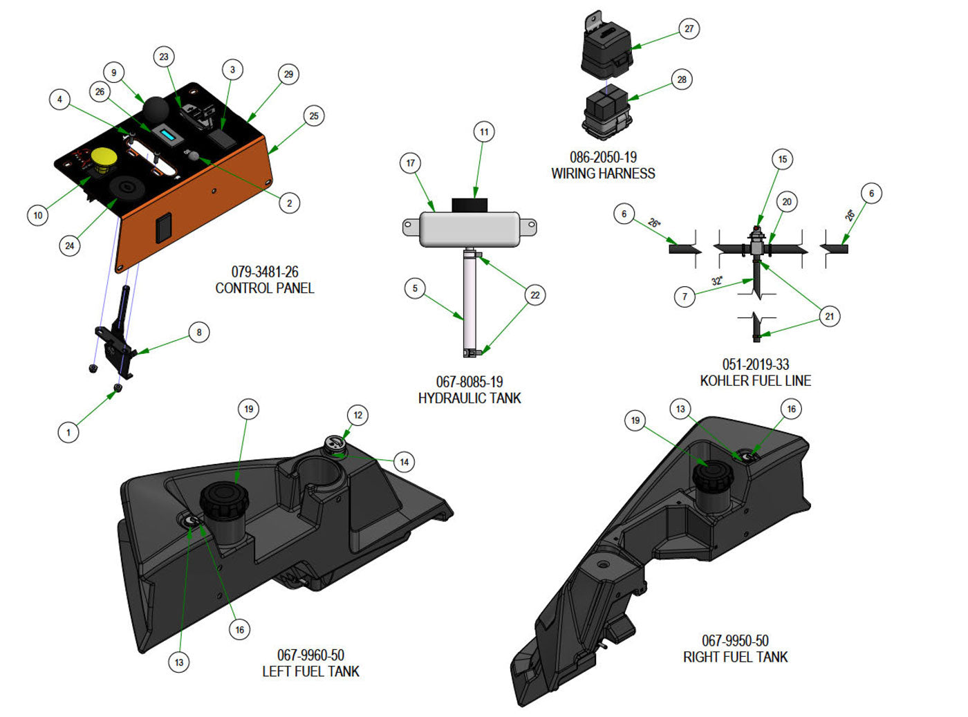 Tanks & Battery Subassemblies
