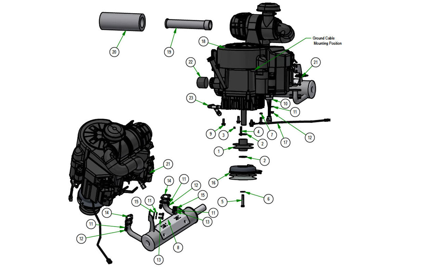 48-61" Engine - Kawasaki FX-850