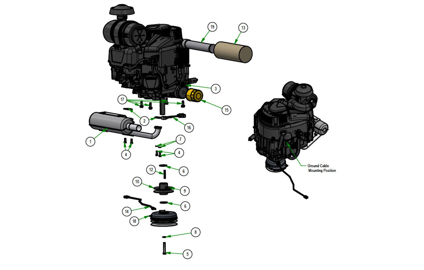 48-61" Engine - Vanguard 28 EFI