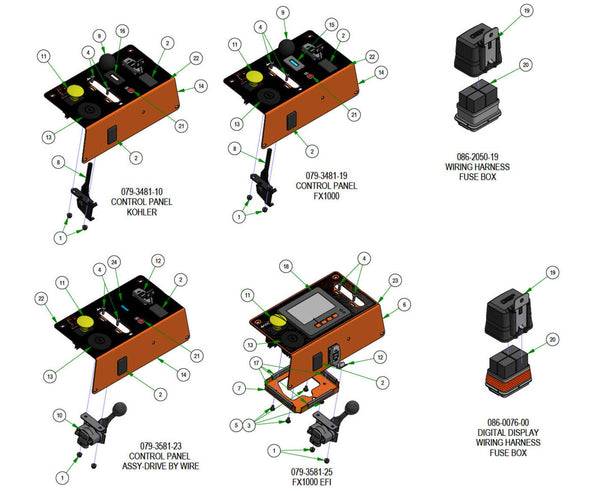 Control Panel & Harness Subassemblies