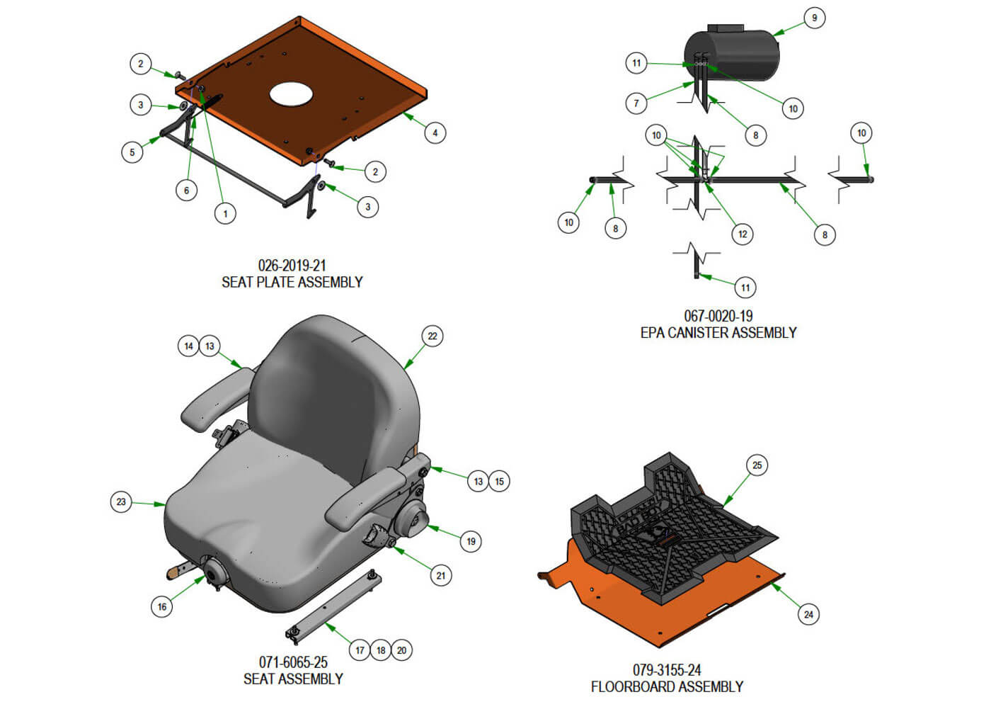 Covers & Seat Subassemblies