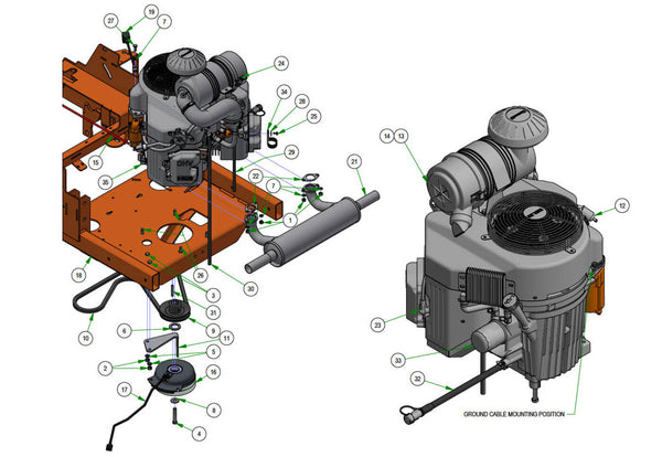 Engine - Kawasaki FX1000