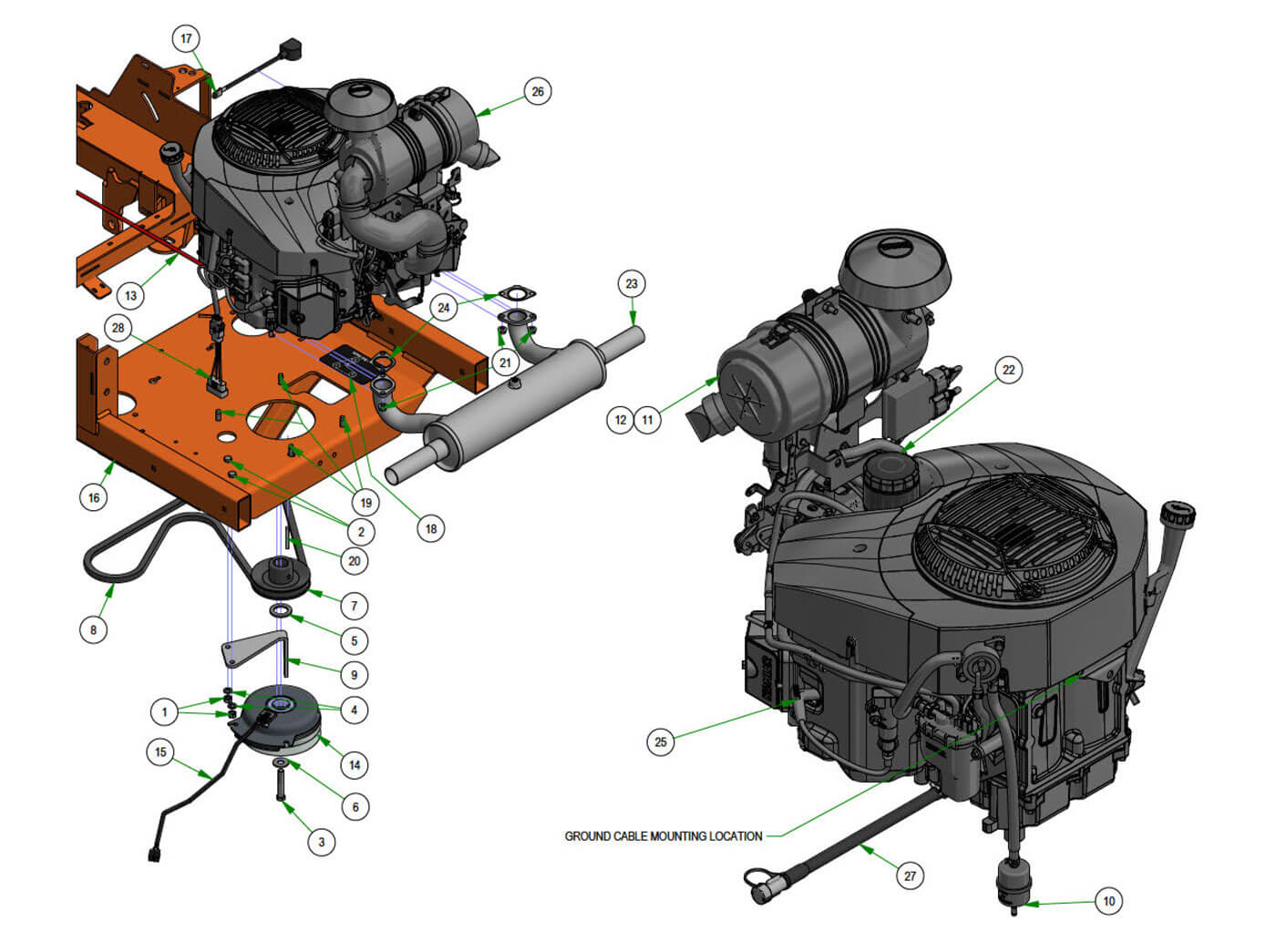 Engine - Kohler ECV980