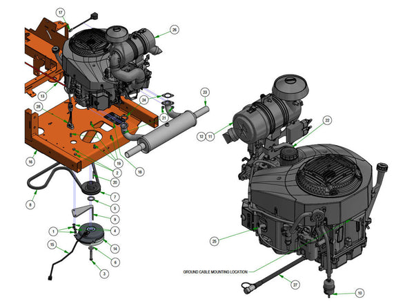 Engine - Kohler ECV980