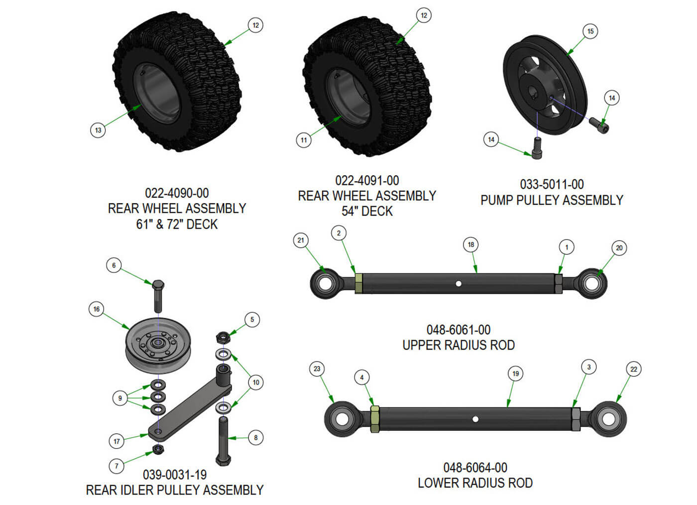 Rear Suspension Subassemblies