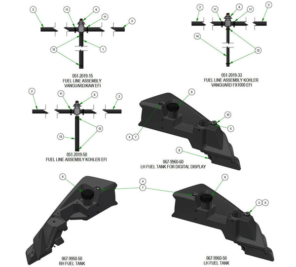 Tanks & Fuel Line Subassemblies