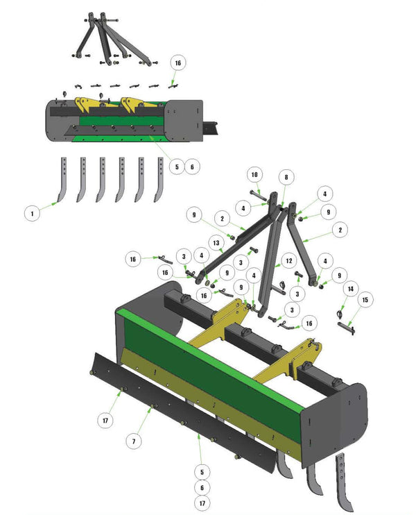 4, 5, 6 Box Blade Parts