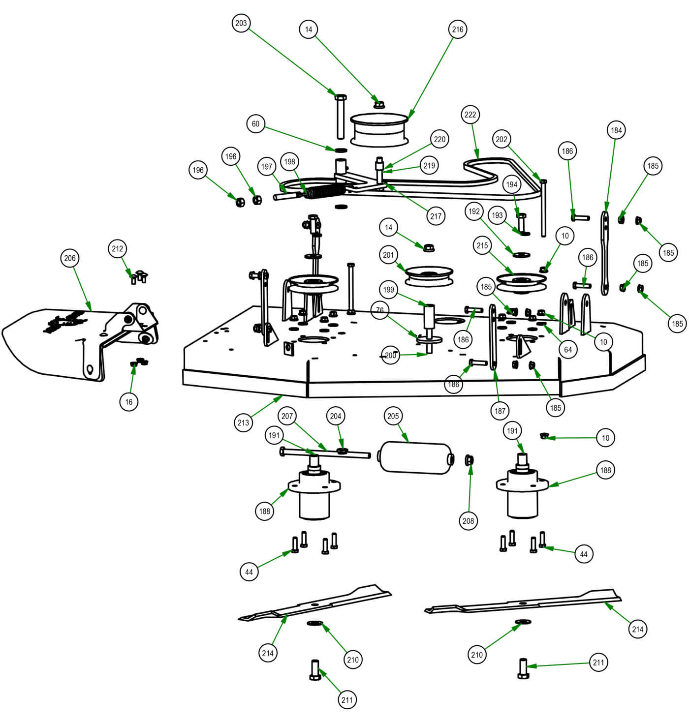 42" Deck Assembly