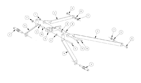 4' Cutter A-Arm Parts