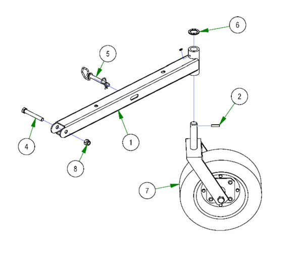 4' Cutter Tailwheel Parts