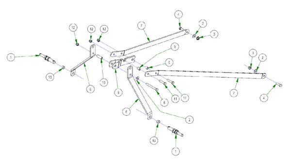 6' Cutter A-Arms Parts