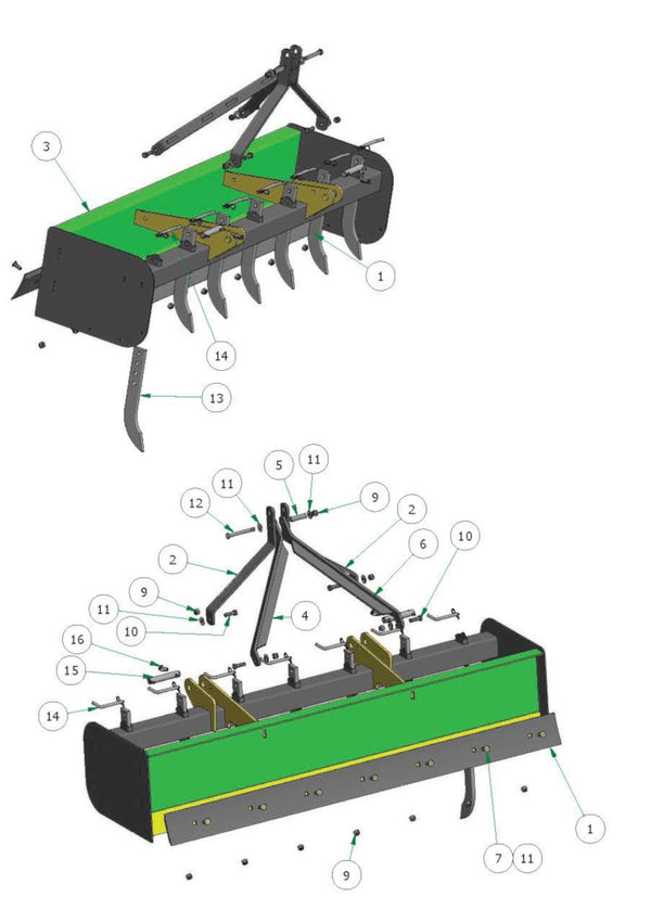 7 Foot Box Blade Parts