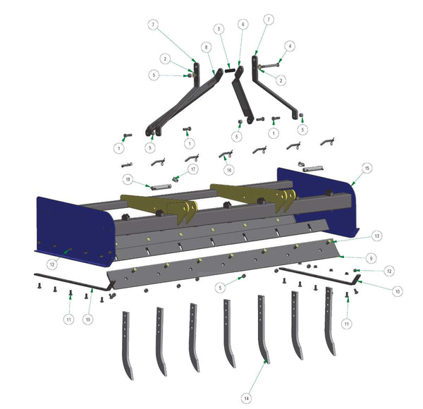 7' Land Grader Parts