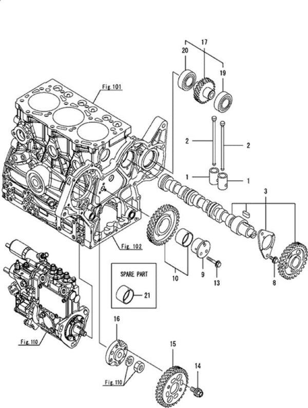 Camshaft & Driving Gear