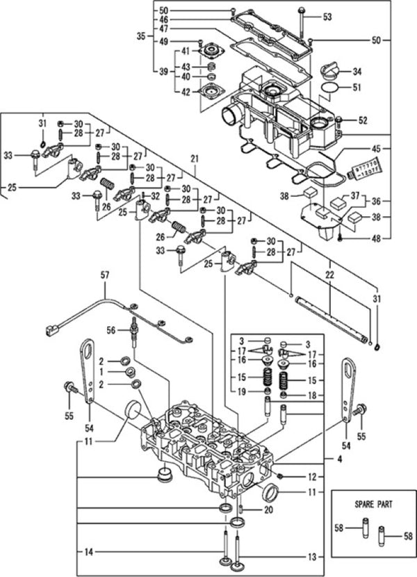 Cylinder Head & Bonnet