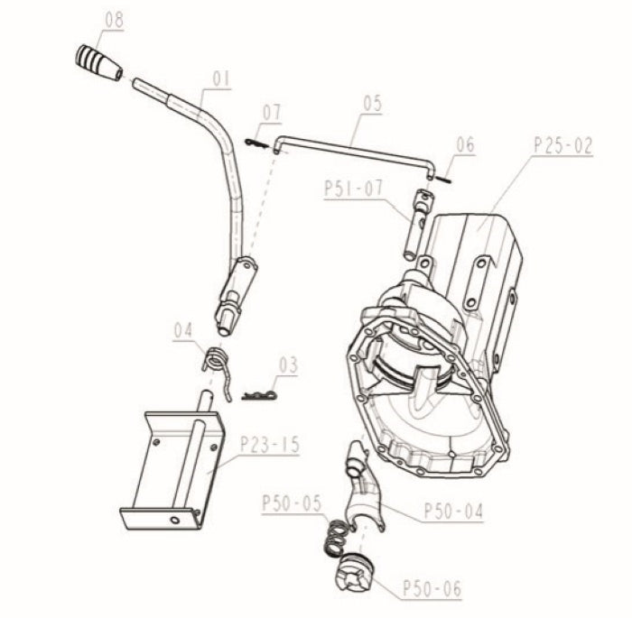 Differential Lock Lever -HST 2024H Only