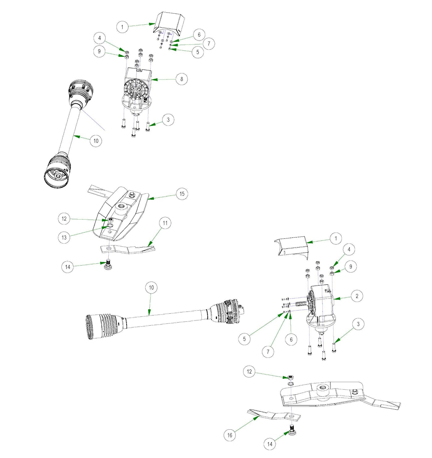 Flexwing Left and Right Driveline Parts