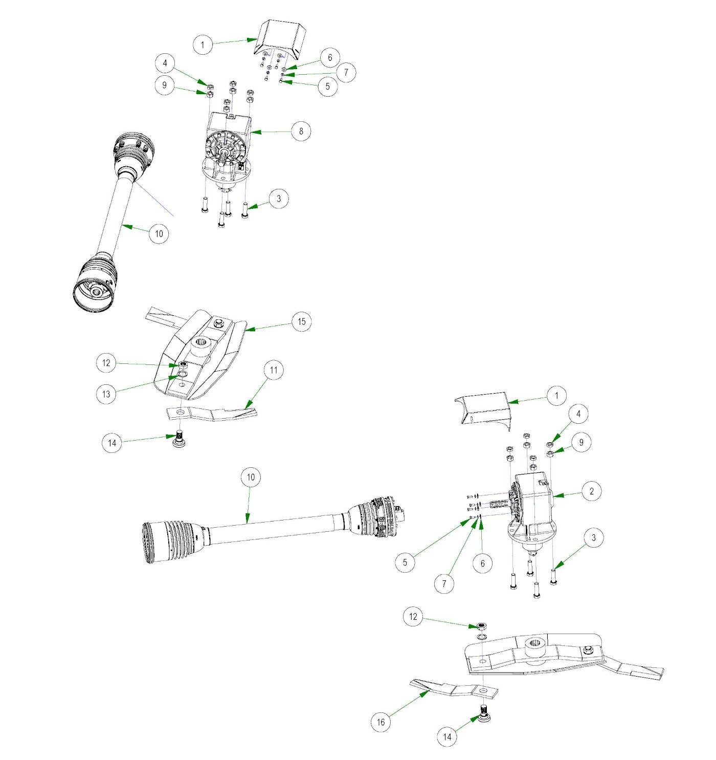 Flexwing Left and Right Driveline Parts