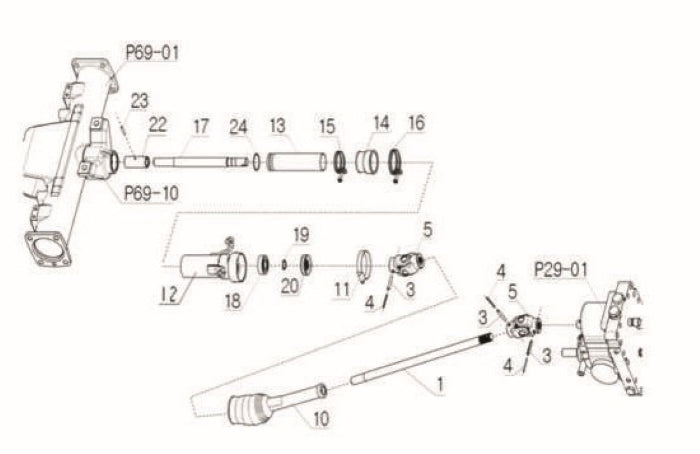 Front Drive Shaft - HST