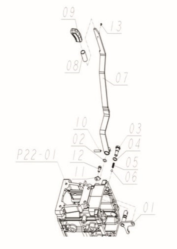Front Wheel Drive Lever