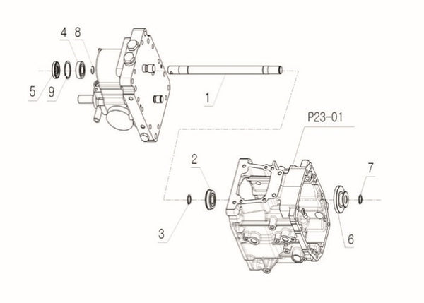 Front Wheel Prop Shaft -HST
