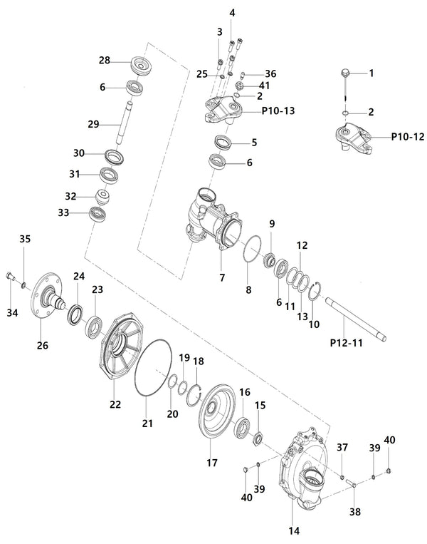 Gear Case, Front Axle