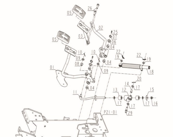 HST Forward Reverse Pedal