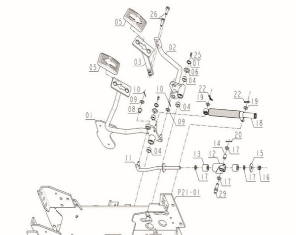 HST Forward Reverse Pedal