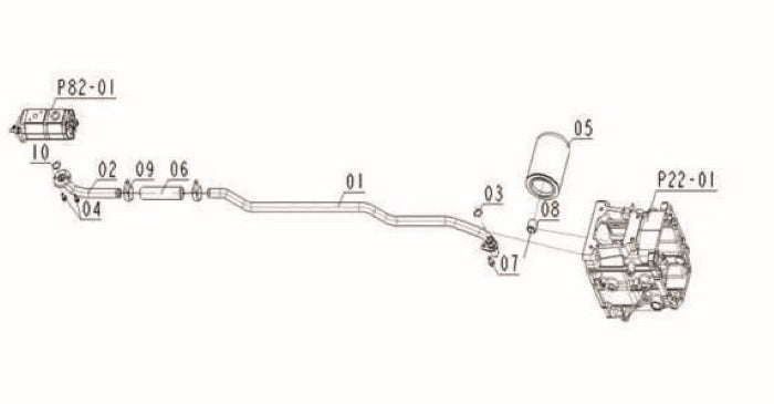 Hydraulic Oil Line (Suction)