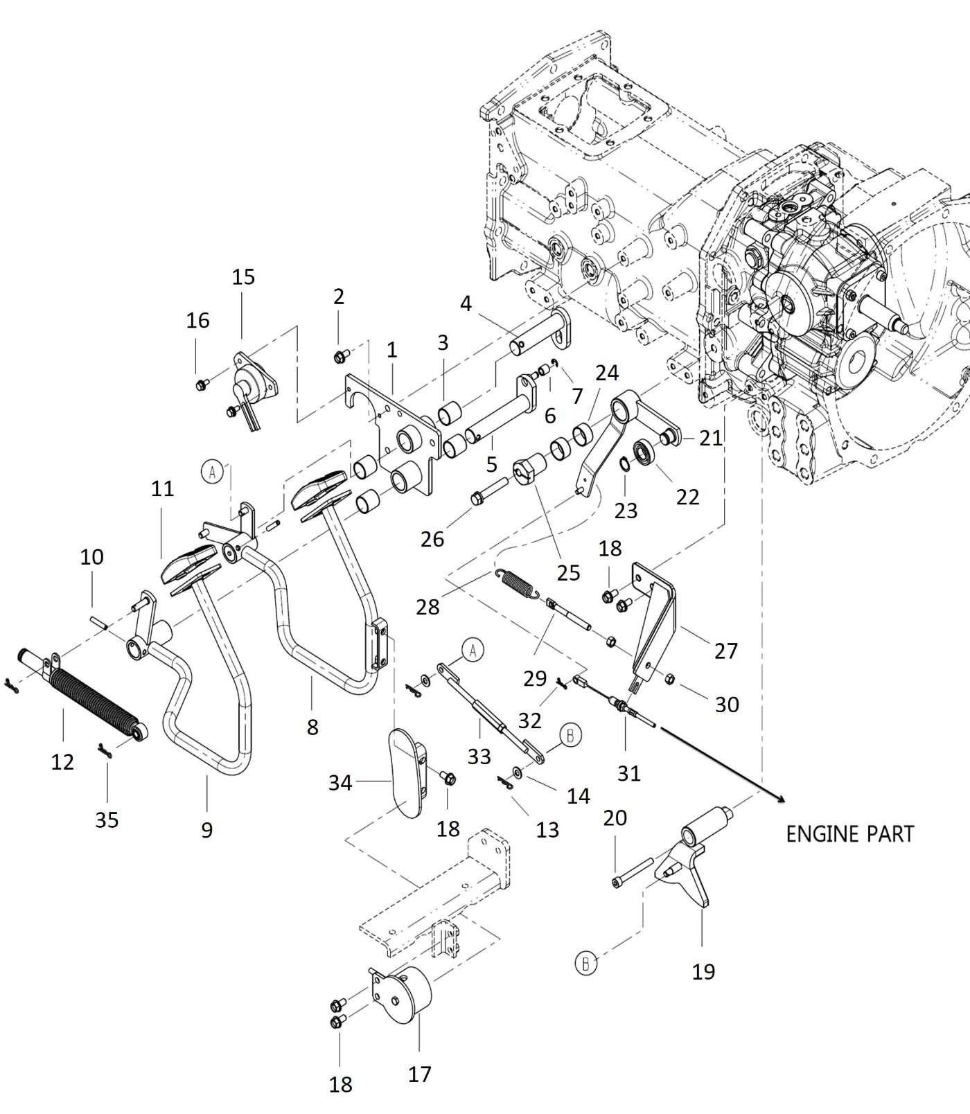 HYD Shift Transmission Pedal