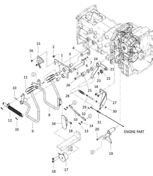 HYD Shift Transmission Pedal