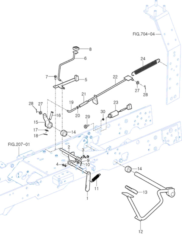 Brake Pedal and Linkage