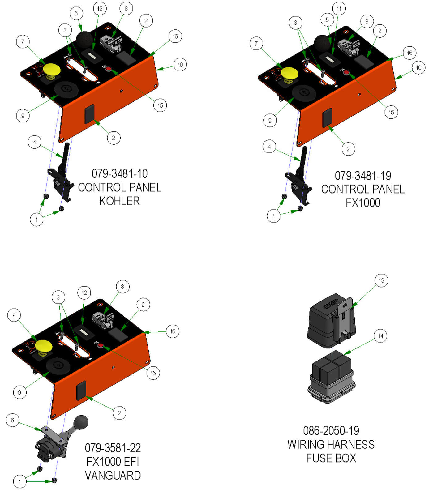 Control Panels & Wiring Harness