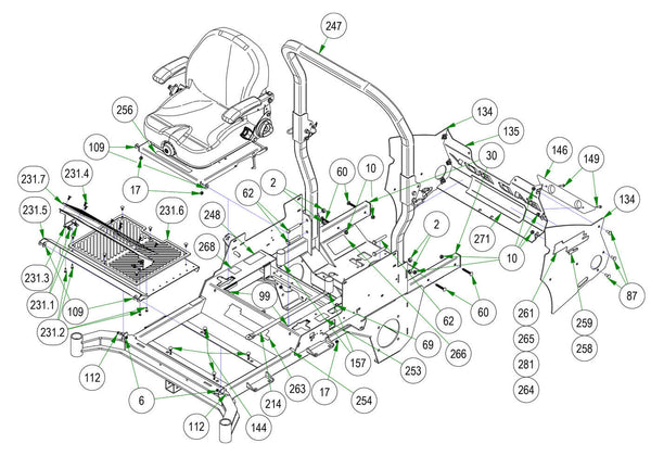 Covers & Seat Pan Assembly