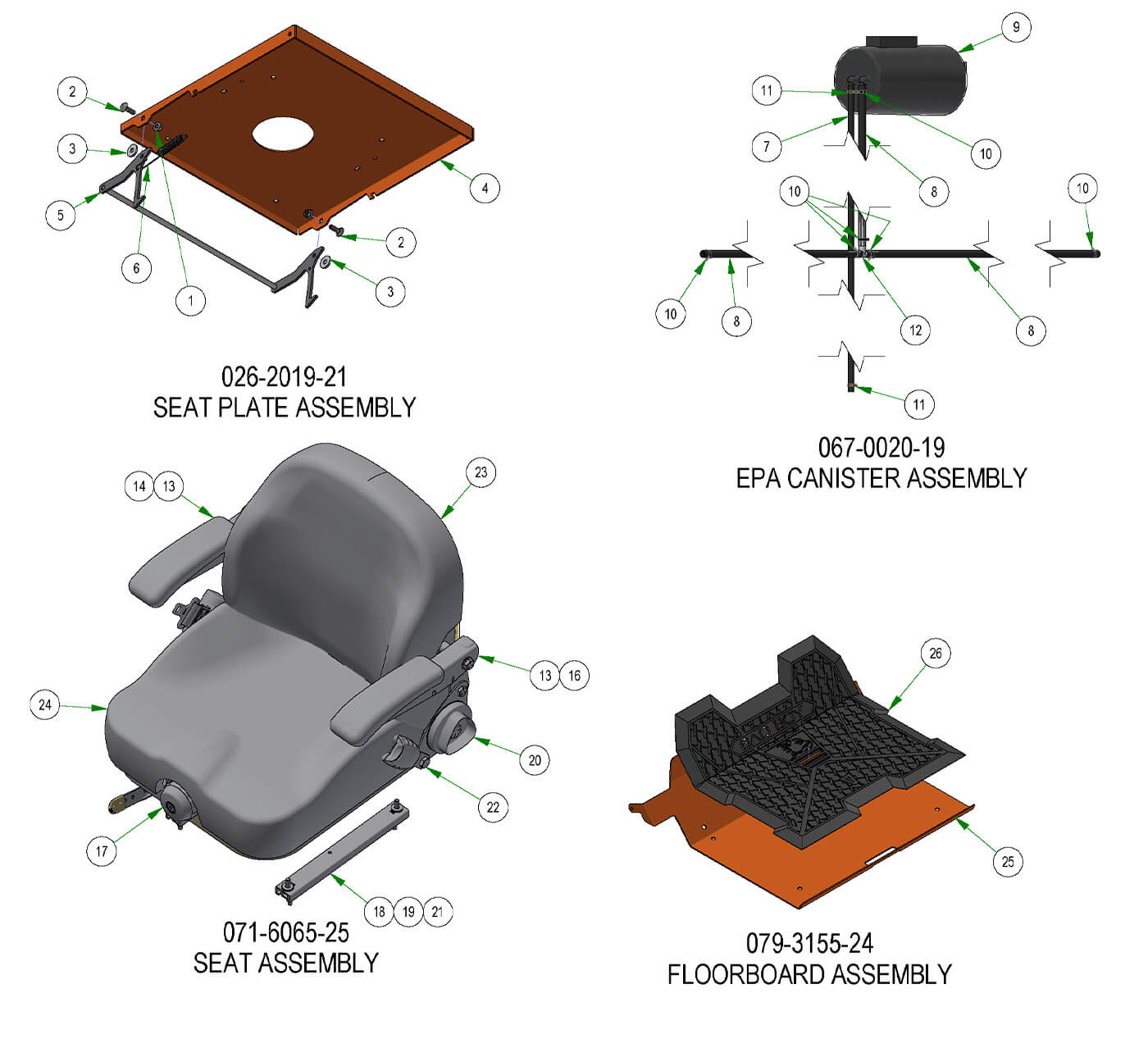 Covers & Seat Subassemblies