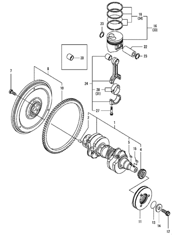 Crankshaft and Piston