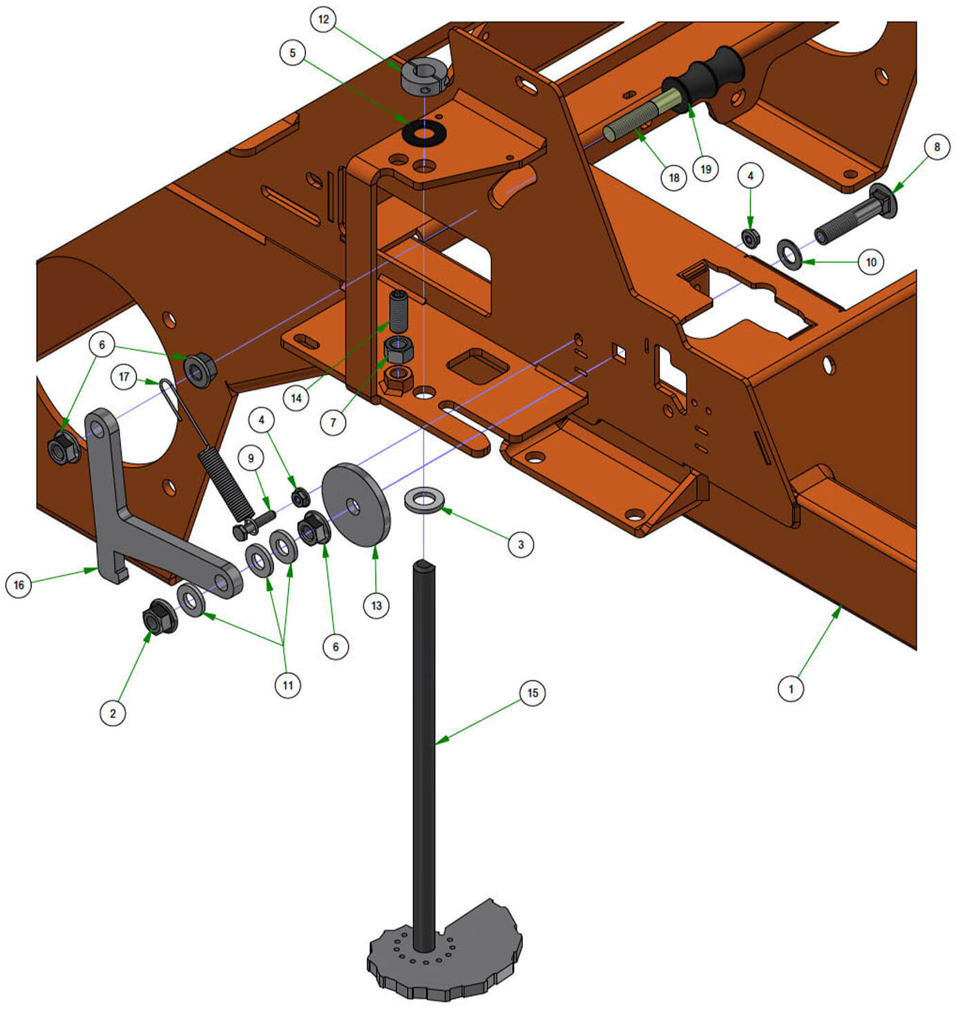 Deck Height Cam & Lock