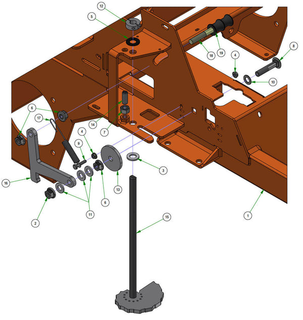 Deck Height Cam & Lock