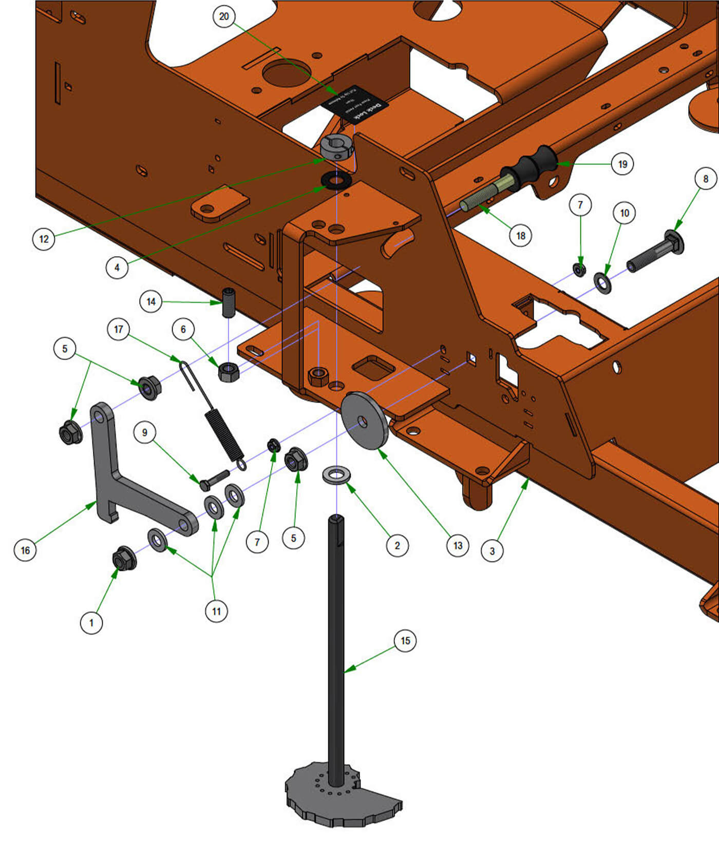 Deck Height Cam & Lock